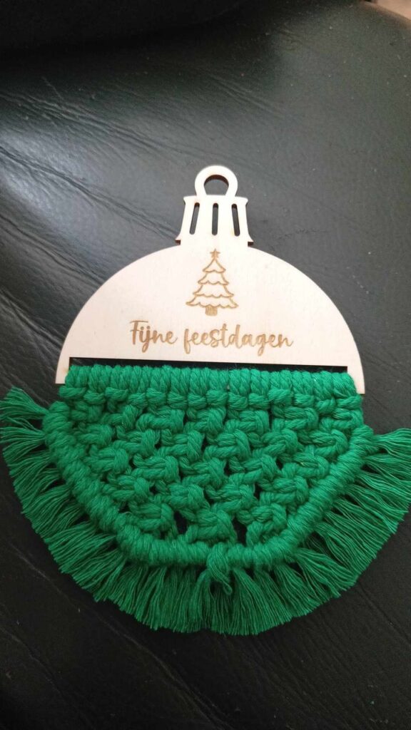 Kerstbal voor Macramé
