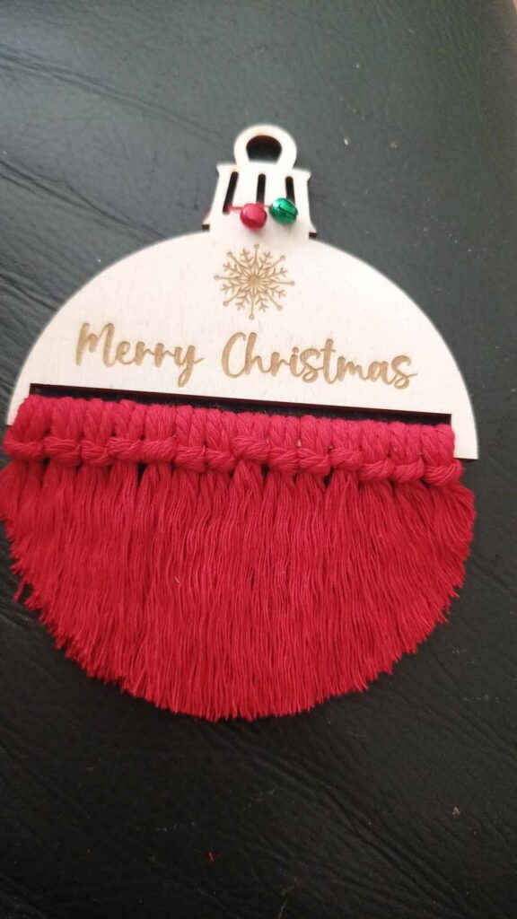 Kerstbal voor Macramé