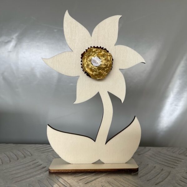 Bloemetje voor chocolade