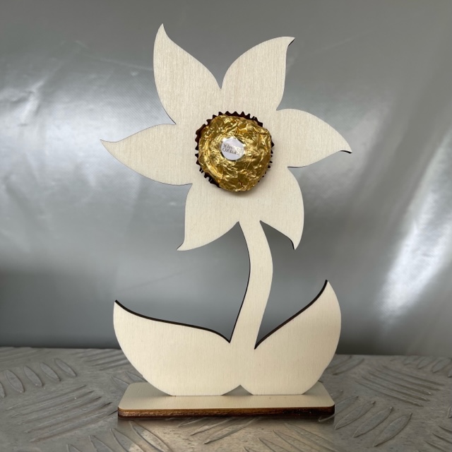 Bloemetje voor chocolade - Afbeelding 1