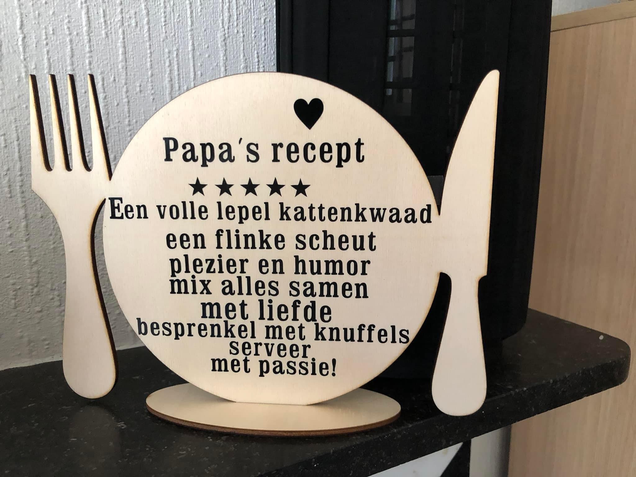 Bord met bestek - Afbeelding 1