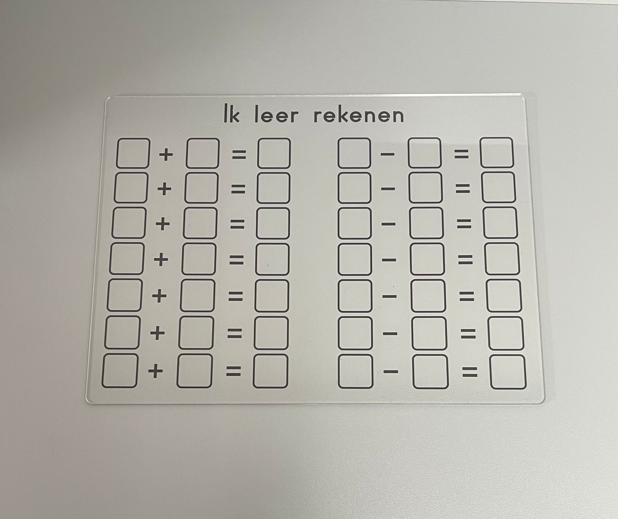 Ik leer rekenen kaart - Afbeelding 1