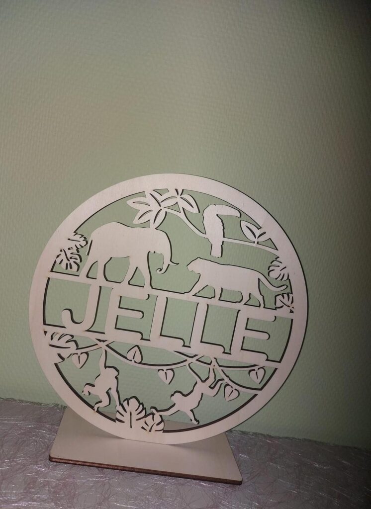 Naamcirkel 25cm Jungle