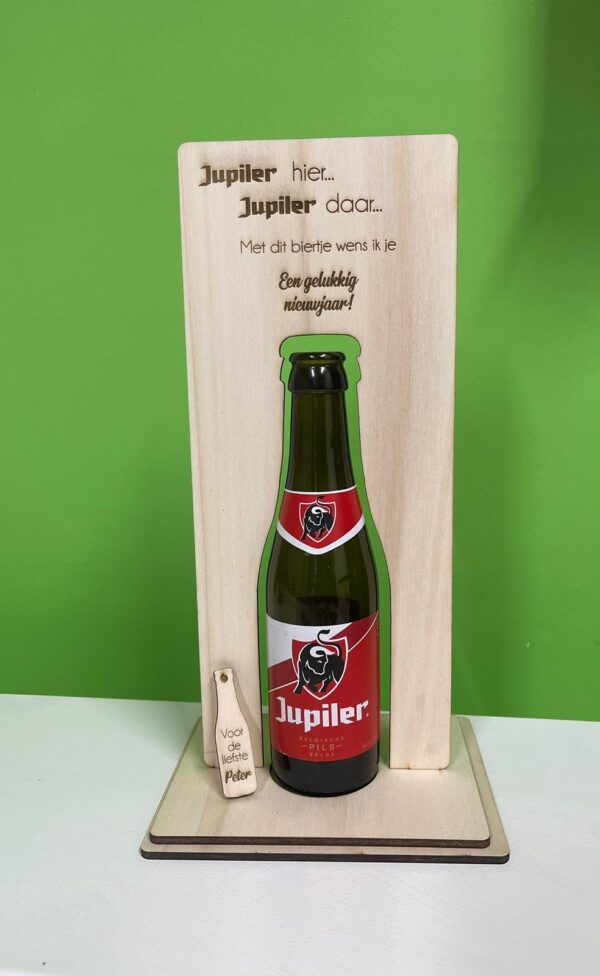 Nieuwjaarsbrief Bierfles smal 25cl