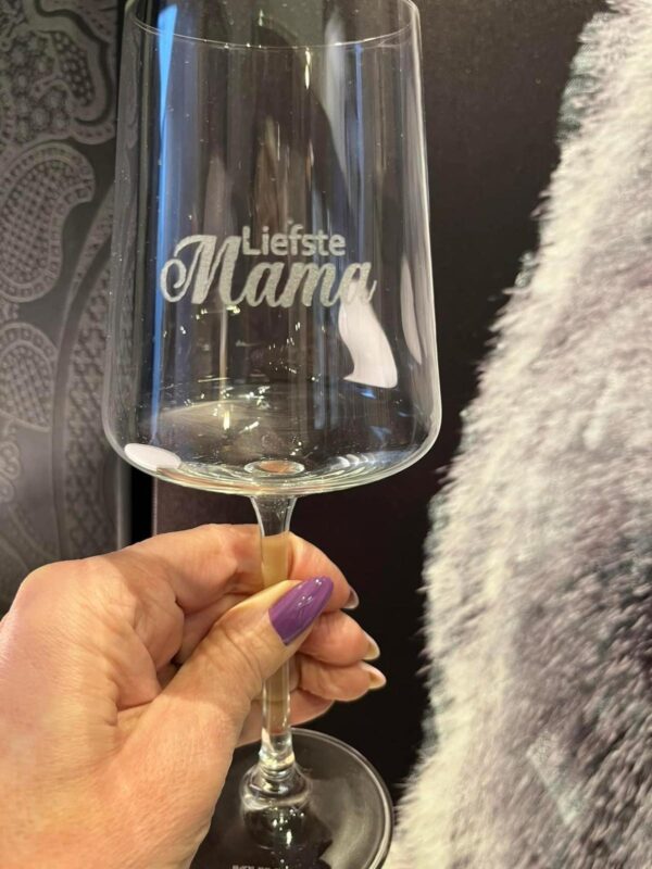Wijnglas Liefste Mama