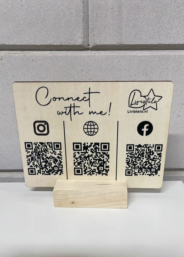 Qr code bordje