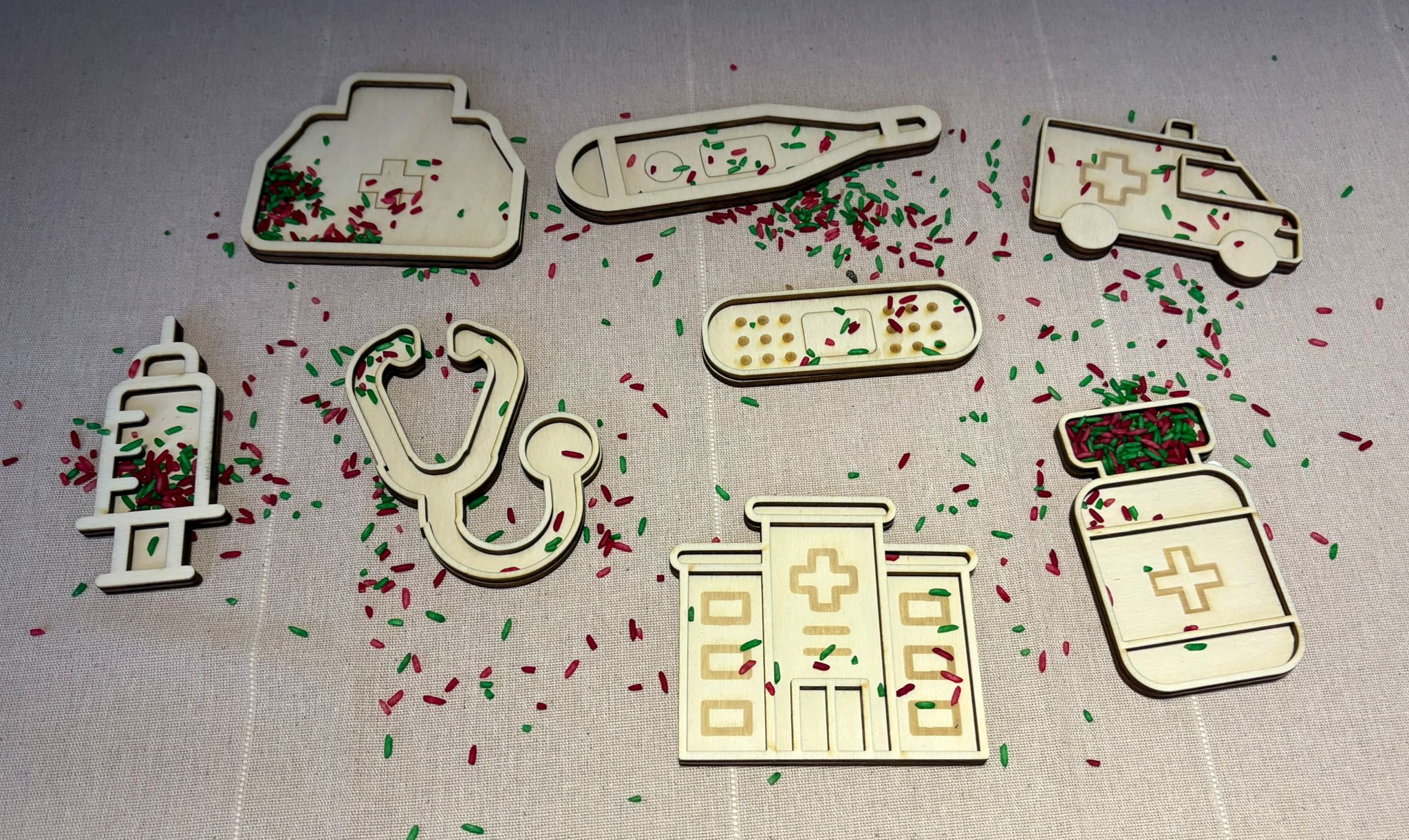 Speelframe - Ziekenhuis set - Afbeelding 1