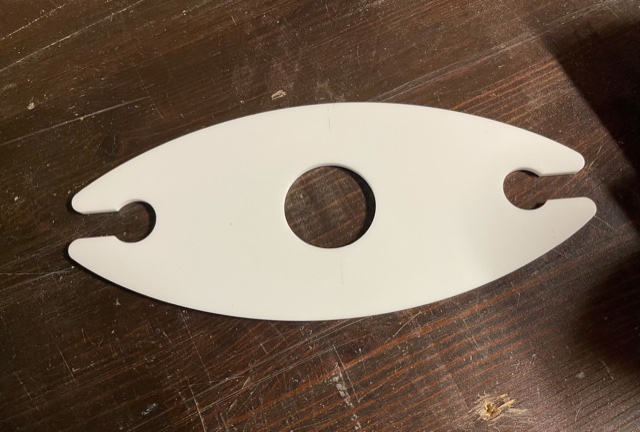 Wijnhouder Plexiglas wit - Afbeelding 1