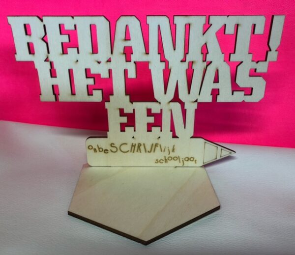 Bedankt het was een onbeschrijflijk schooljaar