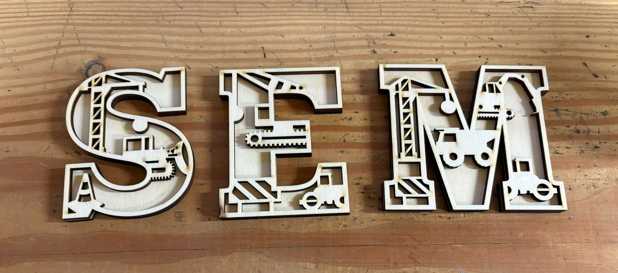 Constructie Voertuig letters - Afbeelding 1