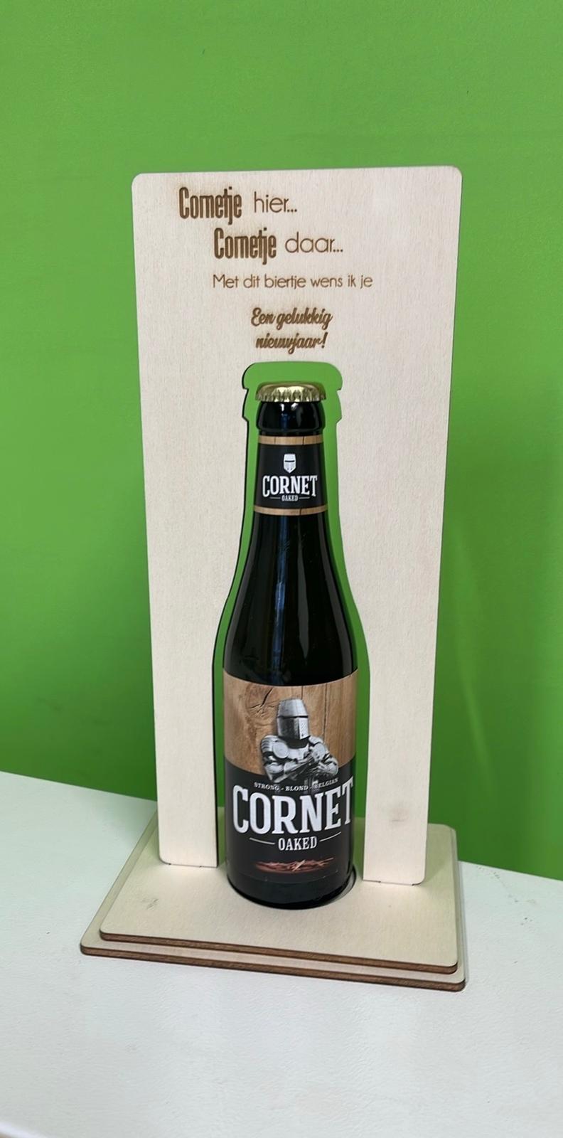 Nieuwjaarsbrief Bierfles smal 33cl - Afbeelding 1
