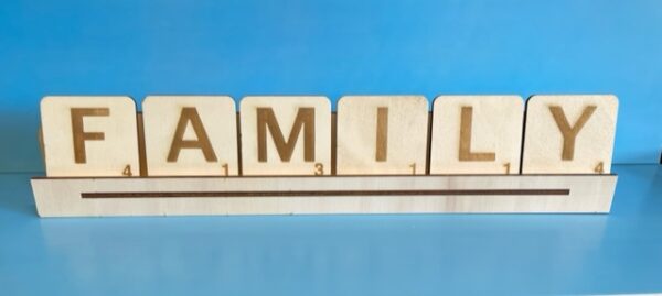 Scrabble letters