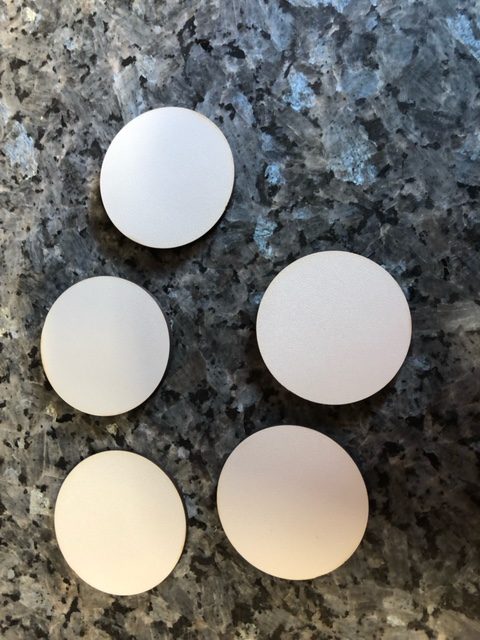 Cirkel 5cm per 10 stuks - Sublimatie