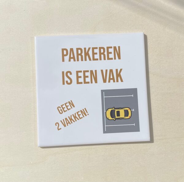 Tegel - Parkeren is een vak