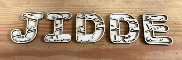 Voertuig letters