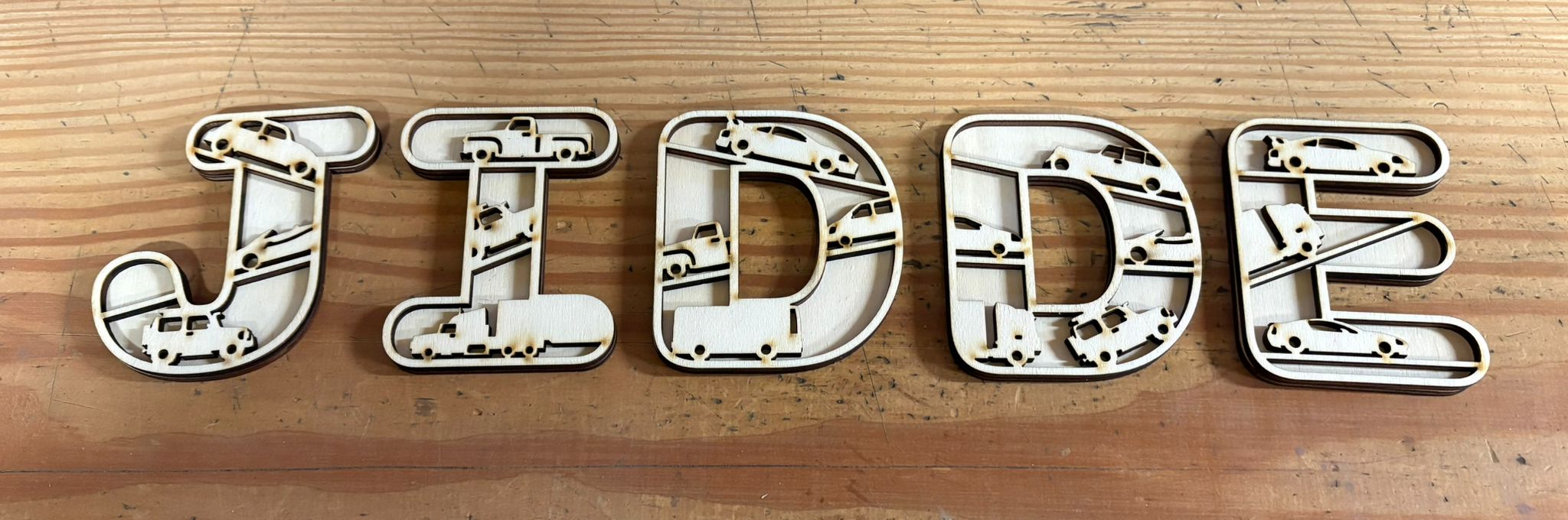 Voertuig letters - Afbeelding 1